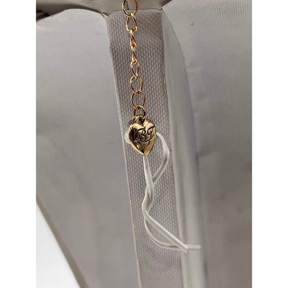 Betsey Johnson MultiStrand Bead Flower Heart Illusion Multicolor Necklace - Picture 6 of 9